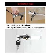 Glass Door Lock Drawer Size