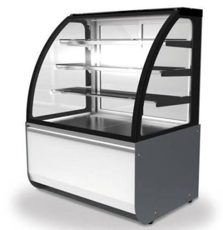 Curved Glass Display Counter