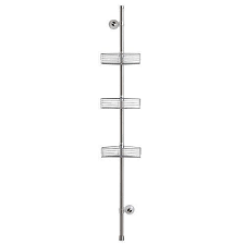 Interdesign 46130eu Portaoggetti Da Doccia A Ventosa Metallo Argento E11 Doccia Portaoggetti Argento