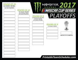 (see full article here ). Monster Enegry Nascar Cup Series Playoff Grid 2017 Print Http Printableteamschedules Com Nascar Cupplayoffgrid Php Nascar Nascar Cup Nascar Racing