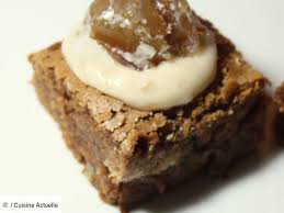Brownies Au Chocolat A La Creme De Marrons Et Aux Noix Ou Brownie De Noel Recettes Recette Brownie Chocolat Recette Brownies Chocolat Creme De Marron