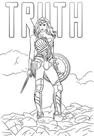 Wonder Woman Truth Dibujo Para Colorear Avengers Coloring Pages Coloring Pages Free Printable Coloring Pages