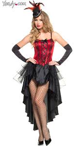 Burlesque Dancing Beauty Costume Red And Black Burlesque Costume Burlesque Casino Girl Costume Costumes For Women Burlesque Costumes Saloon Girl Costumes