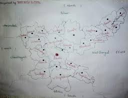 Jharkhand New Map Bengal