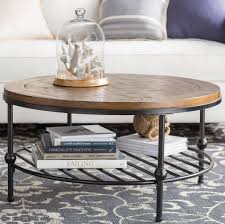 Double Up The Hendrix Coffee Table Boasts A Handy Lower Shelf For Stashing Books And Coffee Table Round Coffee Table Living Room Modern Farmhouse Coffee Table
