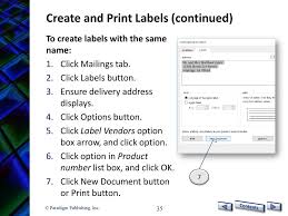 How to insert a label in microsoft word. Benchmark Microsoft Word 2016 Level 1 Ppt Download