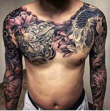 Money Toad X Koi Fish By Wilsontatts Dragonkoifishtattoodesigns Cool Chest Tattoos Koi Tattoo Chest Piece Tattoos