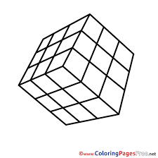Free coloring sheets to print and download. Cube Coloring Pages Kidsuki