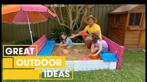 The first was at the bottom of a tiered garden. Build Your Own Diy Sand Pit Seat Outdoor Great Home Ideas Youtube