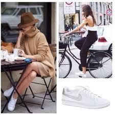 Nike White Sneakers Court Royale In Silver White Nikes Court Outfit Trending Sneakers