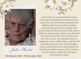 Passing of Aunty Julia Herbs at GJ Cooks Hospital in Scottsburg