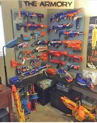 Nerf gun storage ideas | a listly list : Pin By Abra Labarca Chavez On For The Boys Boys Playroom Boy Room Boy S Room