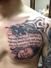 Mens shoulder tattoo 9 sm, shoulder tattoos for men. 41 Military Quotes Tattoos