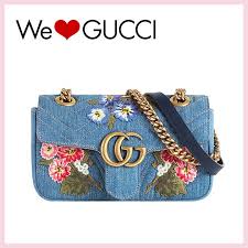 全部見せます エレ女の偏愛アイテム グッチ ggマーモント ショルダーバッグ デニムバッグ グッチ