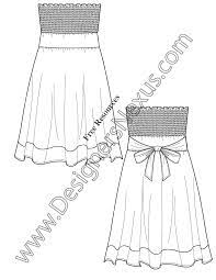 Free Fashion Downloads Illustrator Dress Flat Sketches Fashion Sketches Dresses Dress Illustration Fashion Sketches