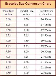 Bracelet Size Chart And How To Measure Bracelet Size