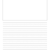 2nd grade long ruling has 5/16 inch dotted / broken midline and 5/16 inch skip space. 1