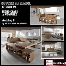 free sketchup 3d model kitchen design