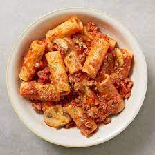 Rigatoni With Lamb Bolognese Recipe Ground Lamb Recipes Lamb Recipes Lamb Pasta