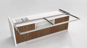 This sort of island is great for creating an additional work space, or simple extra bench space to keep cooking utensils. Snack Sliding Kitchen Island Worktop Box15 Youtube