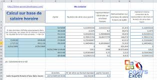 Calcul Salaire Horaire Excel