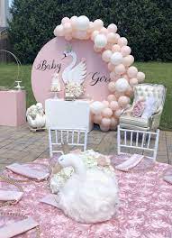 Pin By Yadira Lara On Princess Swan Swan Baby Shower Baby Shower Balloons Baby Shower Decorations