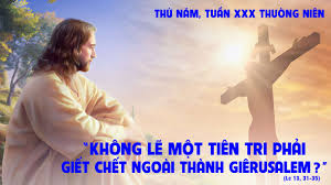 Thứ Năm Tuần XXX Thường Niên - Năm B | Giáo Phận Hải Phòng