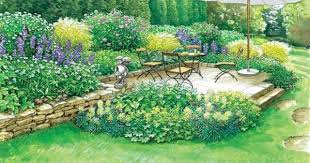 Neuer Sitzplatz Im Blutenmeer Bepflanzung Garten Und Garten Gestalten
