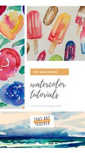 Easy Watercolor Tutorials For Beginners