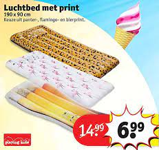 luchtbed met print aanbieding bij kruidvat