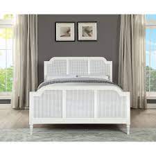 Maybe you would like to learn more about one of these? Seabreeze King Bed French Style White Distressed Finish With Rattan