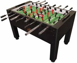 55 inches long x 30 inches wide (50 inches wide including the rods) x 33 inches tall, weighs approximately 115 pounds; 10 Best Foosball Table Reviews For The Home 2021 The Games Guy