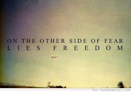 On The Other Side Of Fear Lies Freedom Inspirational Quotes Inspirational Words Cool Words