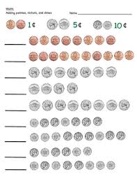Adding Pennies Nickels And Dimes Teaching Money Money Math Worksheets 1st Grade Math Worksheets
