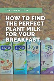 How To Find The Perfect Plant Milk For Your Breakfast A Vegan Lifestyle Blog
