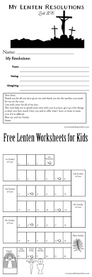 Free Lenten Worksheet For Kids Make Resolutions Pray The Simple Prayer And Mark Of Each Day Kindergarten Worksheets Lenten Activities Worksheets For Kids