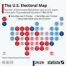 Presidential and senate map outlines fivethirtyeight: Chart The U S Electoral Map Statista