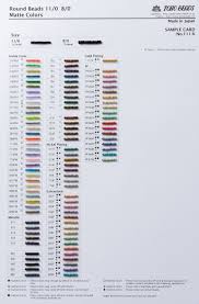 Toho Beads 111 6 Color Chart Beading Bead Crochet