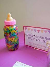 Fun Baby Shower Idea Fill A Baby Bottle With Jelly Beans And Have Your Guests Guess How Many Is In It Baby Shower Fun Fun Baby Shower Games Baby Shower