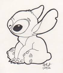 Stitch Drawing Stitch Drawing Lilo And Stitch Drawings Stitching Art
