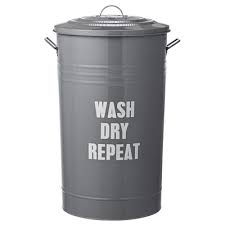 Bloomingville Wascheeimer Mit Deckel Kaufen Myadele Metall Waschekorb Waschebehalter Waschebox