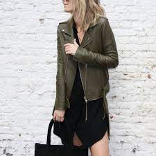Damoy Minimal Chic Www Damoyantwerp Com Fashion Outfits Green Leather Jackets