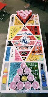Pin By Madeline Rose On Pong Table Ideas Beer Pong Table Painted Beer Pong Table Designs Diy Beer Pong Table