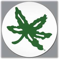 Buckeye Leaf Helmet Sticker Ohio State Helmet Buckeye Leaf Ohio State