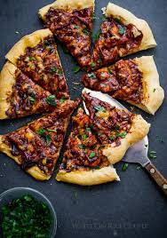 Bbq Turkey Pizza Recipe Leftover Thanksgiving Turkey White On Rice Recipe Leftover Turkey Recipes Turkey Pizza Leftovers Recipes