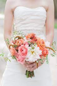 Pink Peach Backyard Charleston Wedding Ranunculus Wedding Flower Bouquet Wedding Ranunculus Wedding Bouquet