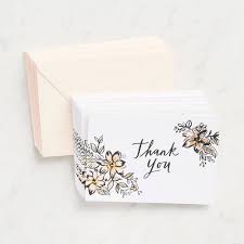 Perhaps, you are not sure what to say in your message. Floral Thank You Card Set Paper Source