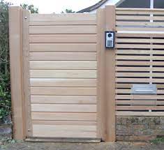 Our cedar arbors are carefully crafted and distinctively designed for a lifetime of enjoyment. Cedar Horizontal Gate