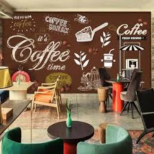 Warung penyedia kafein dengan via interiordesign.id. 30 Wallpaper Dinding Warung Kopi
