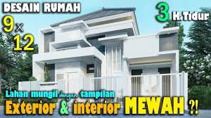 Desain rumah 2 kamar tidur cocok untuk pasangan muda via media.rooang.com. Desain Rumah Lahan 9x12 Dengan 3 Kamar Tidur Desain Rumah Desain Rumah Modern Desain
